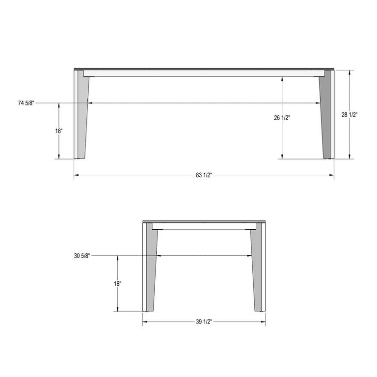 Amisco Industries Fabiola dining table