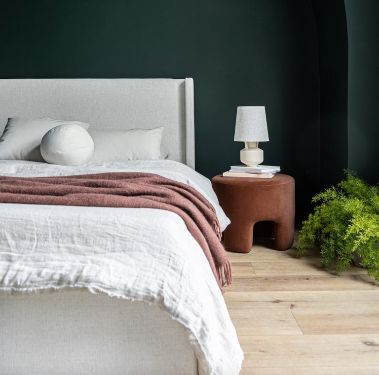 Ginger Ottoman - Velvet Chestnut