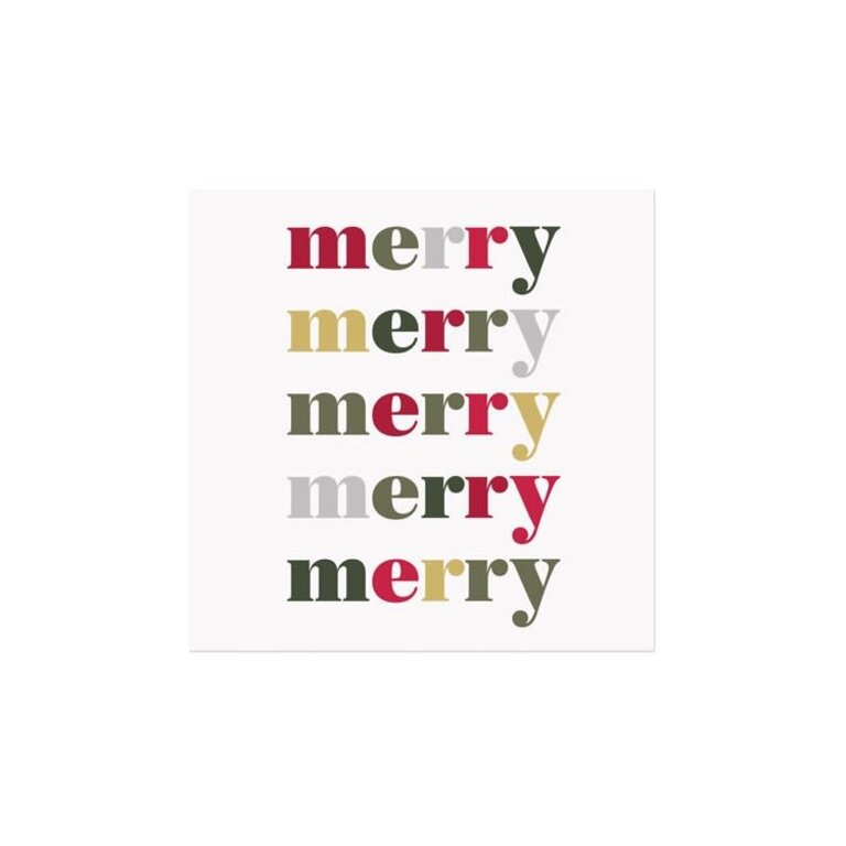 "Merry" Paper Napkin