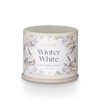 Winter White Tin Candle