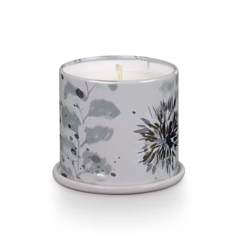 Winter White Tin Candle