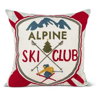 "Alpine Ski Club" Pillow