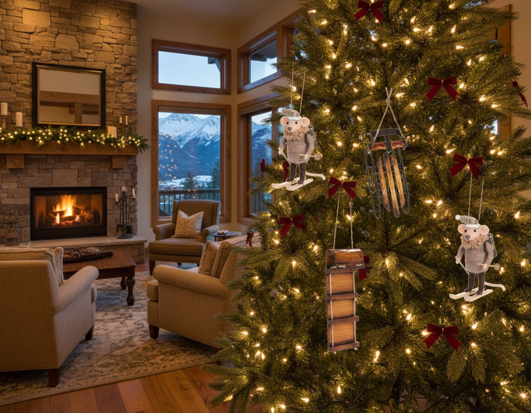 Arthur the Skier Ornament