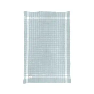 Waffle Check Kitchen Towel - Aqua