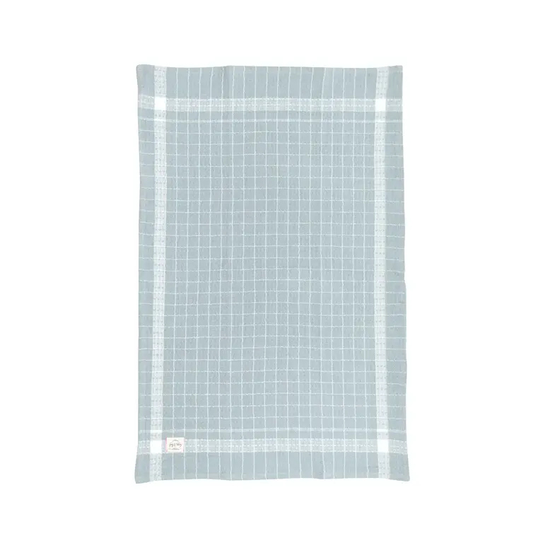 Serviette de cuisine Gaufrée à carreaux - Aqua