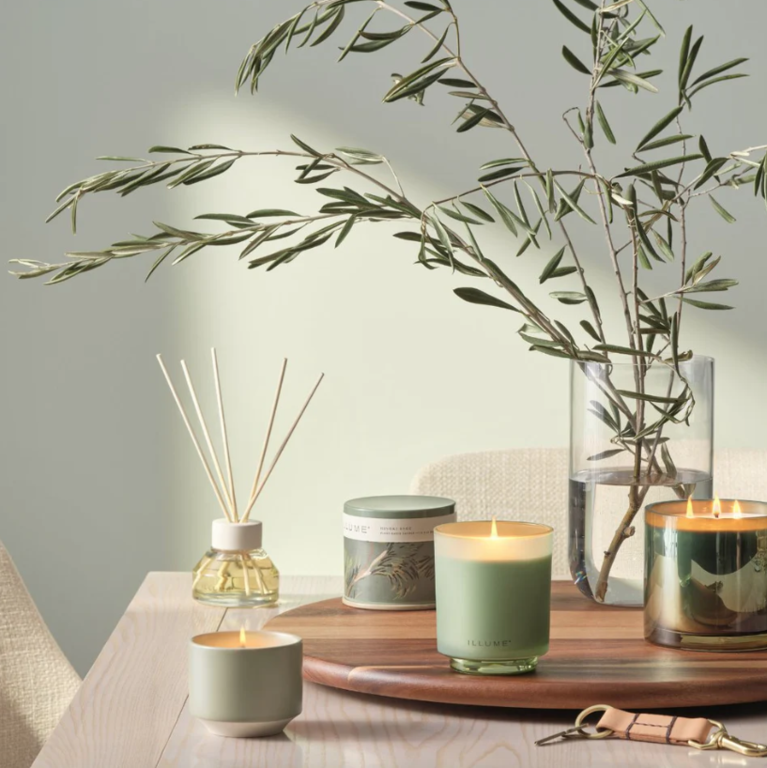 Hinoki Sage  Glass Candle