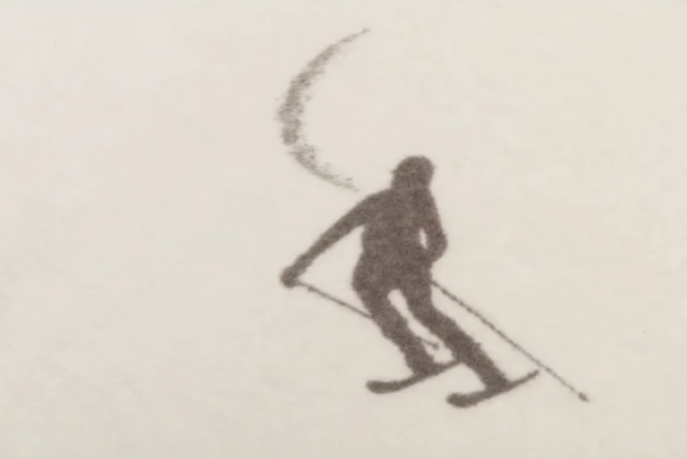 Jeté Savona "Skieurs"