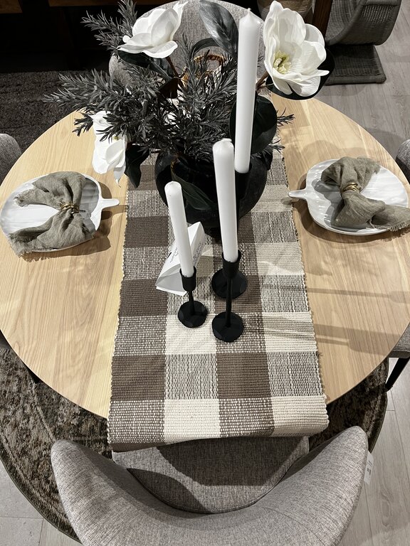 Gingham table runner