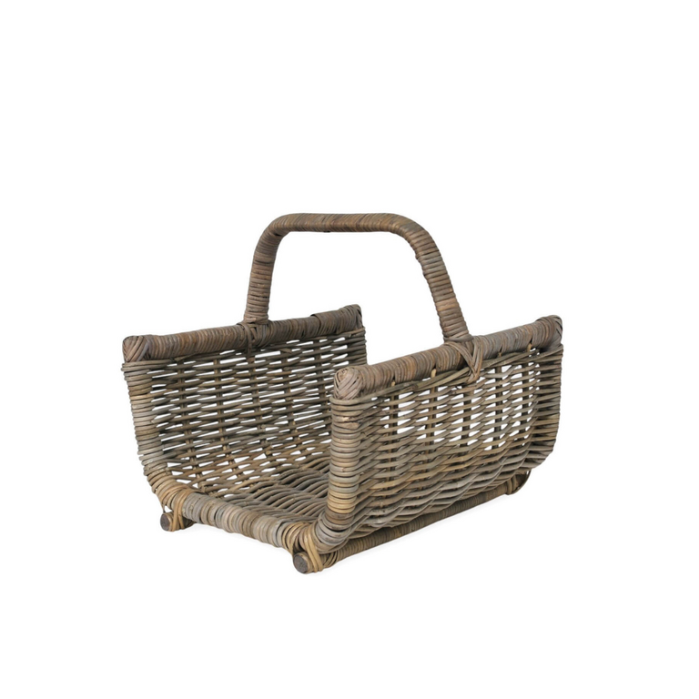 Panier à bûches avec poignées