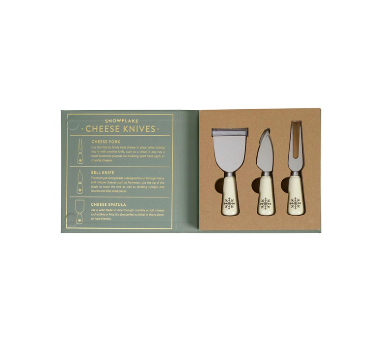 Santa Barbara Design Studio Snowflake Cheese Knife Set