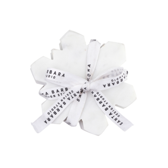 Santa Barbara Design Studio Snowflake Marble Coasters