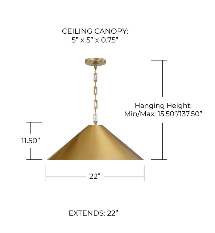 Capital Lighting Suspension Moyenne Avery