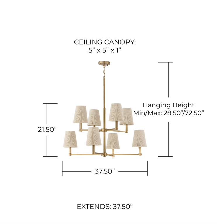 Capital Lighting Mira Two-tier Chandelier