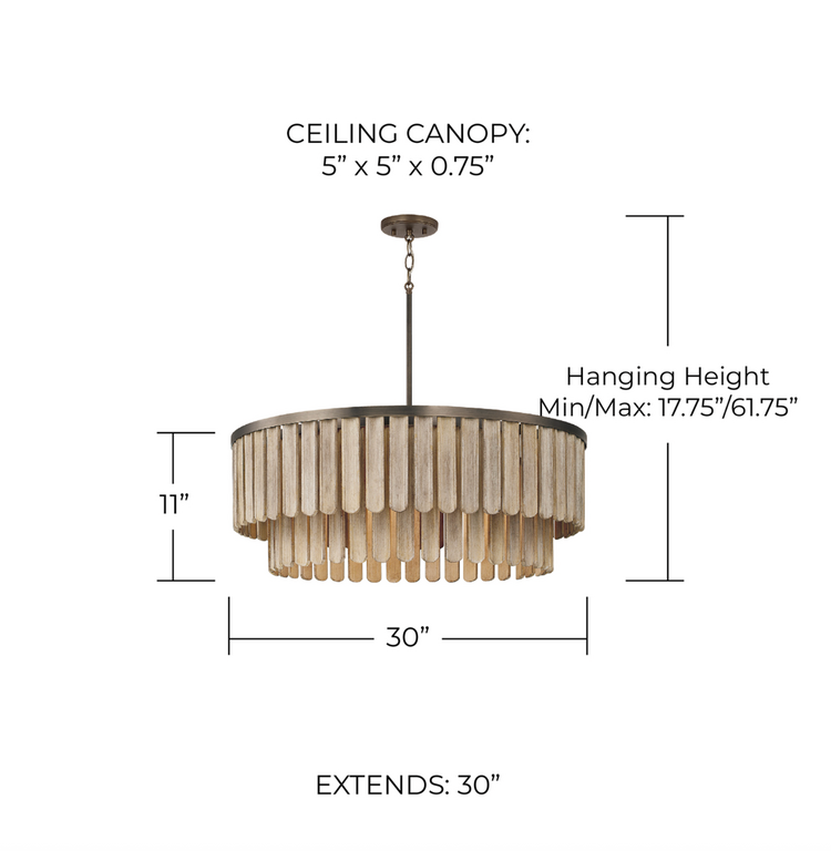 Capital Lighting Supension Large Jada