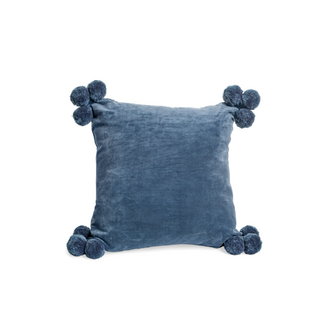 Velvet Pompom Cushion