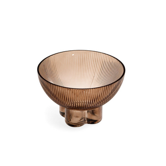 Ribbed Footed Bowl Glass