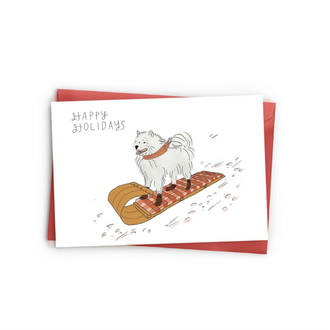 Carte de Noël - Toboggan