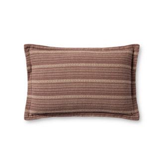 Chris loves Julia X Loloi rugs Chris Loves Julia Pillow - Howie Wine / Natural