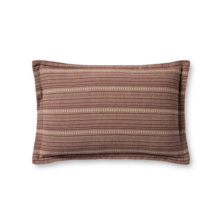 Chris loves Julia X Loloi rugs Chris Loves Julia Pillow - Howie Wine / Natural