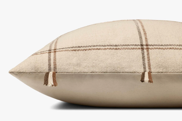 Amber Lewis X Loloi Amber Lewis Lainey Cushion - Natural / Brown