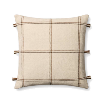 Amber Lewis X Loloi Amber Lewis Lainey Cushion - Natural / Brown