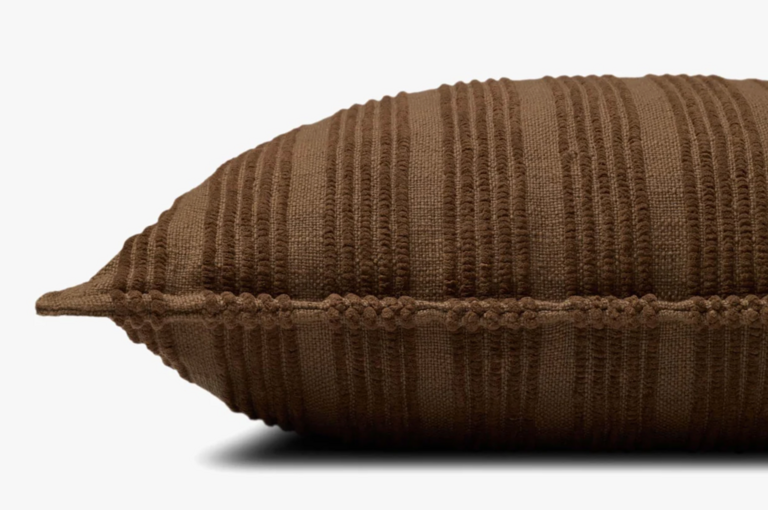 Amber Lewis X Loloi Amber Lewis Aspyn Pillow - Brown