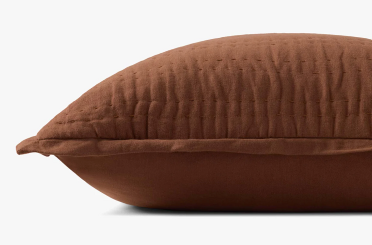 Loloi Rugs Linen/Cotton Pillow - Brown