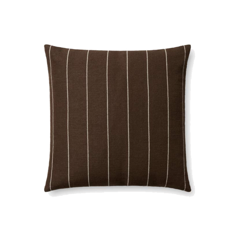 Amber Lewis X Loloi Coussin Amber Lewis Keisha - Chocolat / Naturel