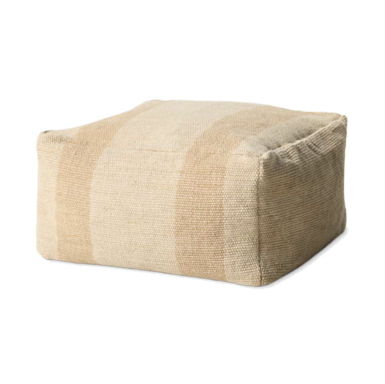 Leanne Ford x Loloi Leanne Ford Rosemoor Pouf - Beige