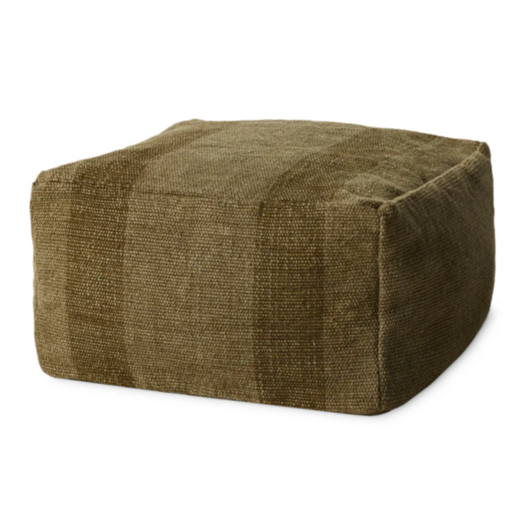 Leanne Ford x Loloi Pouf Leanne Ford Rosemoor - Brun