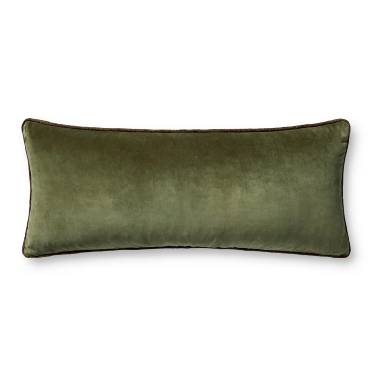 Chris loves Julia X Loloi rugs Coussin Chris Loves Julia Liza - Vert foncé