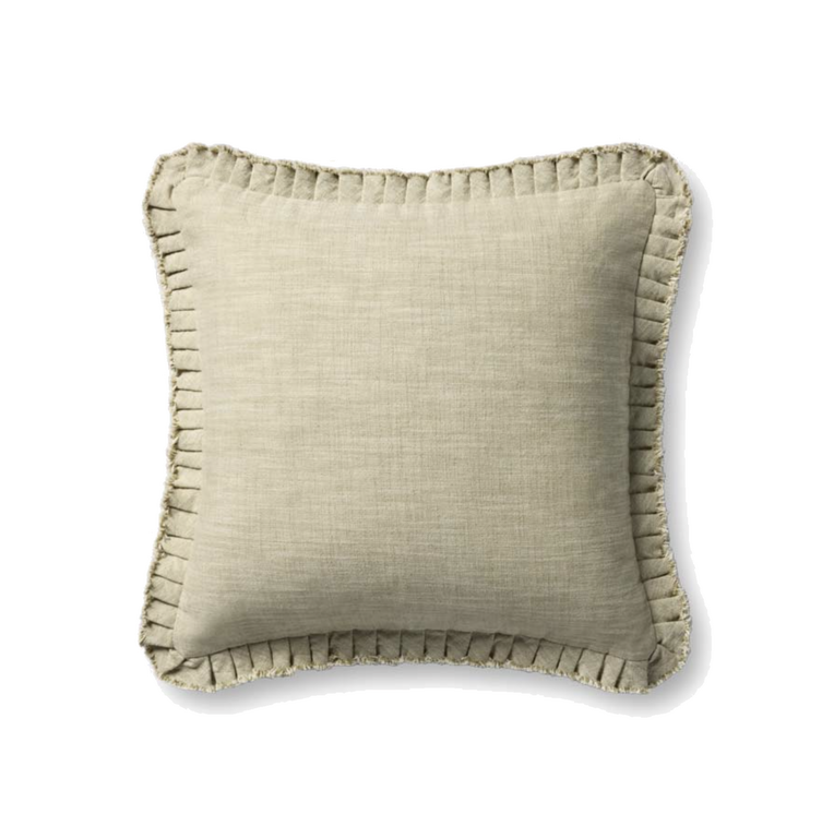 Loloi Rugs Coussin Coton / Rayonne - Vert