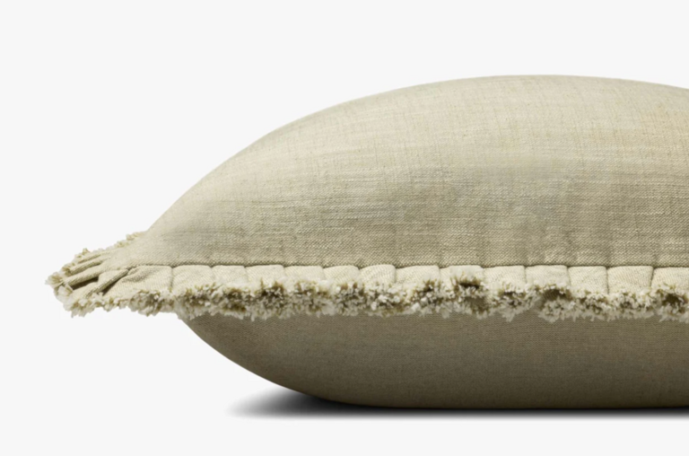 Loloi Rugs Cotton/Ray Pillow - Green