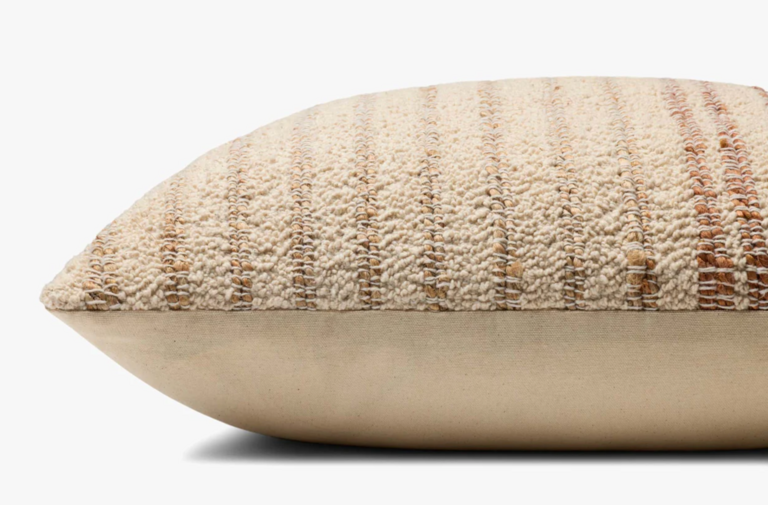 Amber Lewis X Loloi Amber Lewis Atley Cushion - Natural / Amber