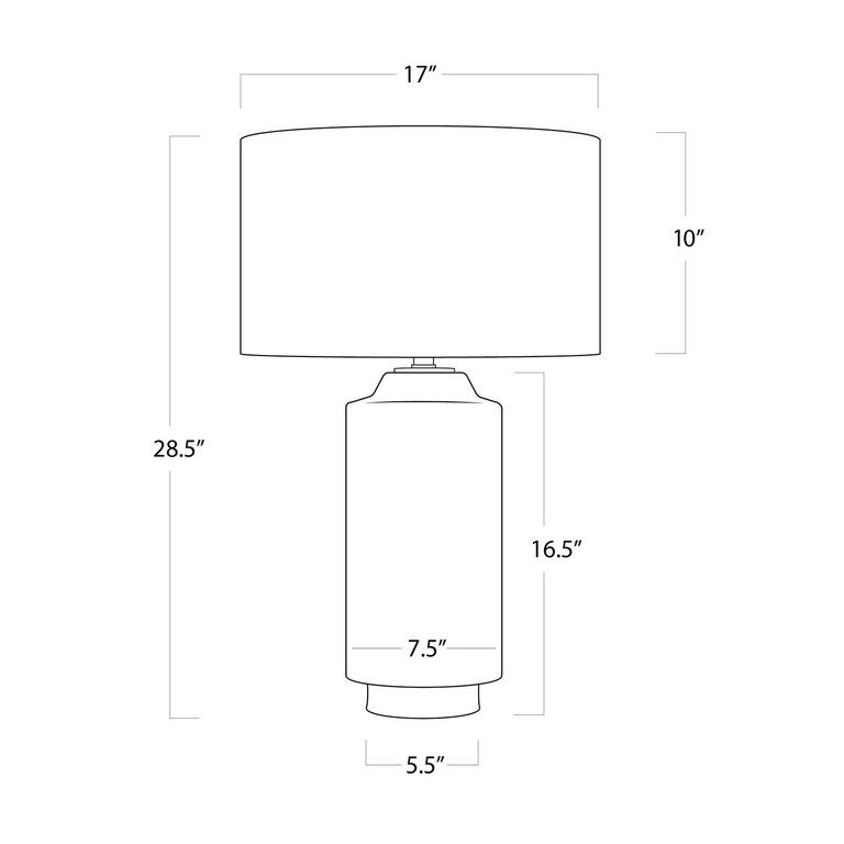 Markus ceramic table lamp