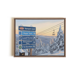 NATUR intérieurs x Oleka Toile "Versant Nord" de Michel Allaire