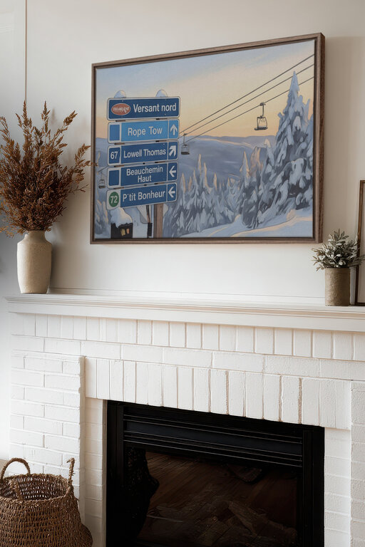 NATUR intérieurs x Oleka Toile "Versant Nord" de Michel Allaire