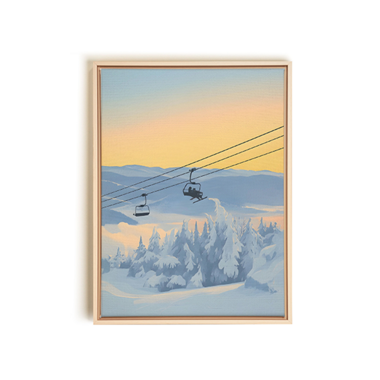 NATUR intérieurs x Oleka  Toile "Vers les premières traces" de Michel Allaire