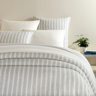 Luxury Striped Linen Bedding