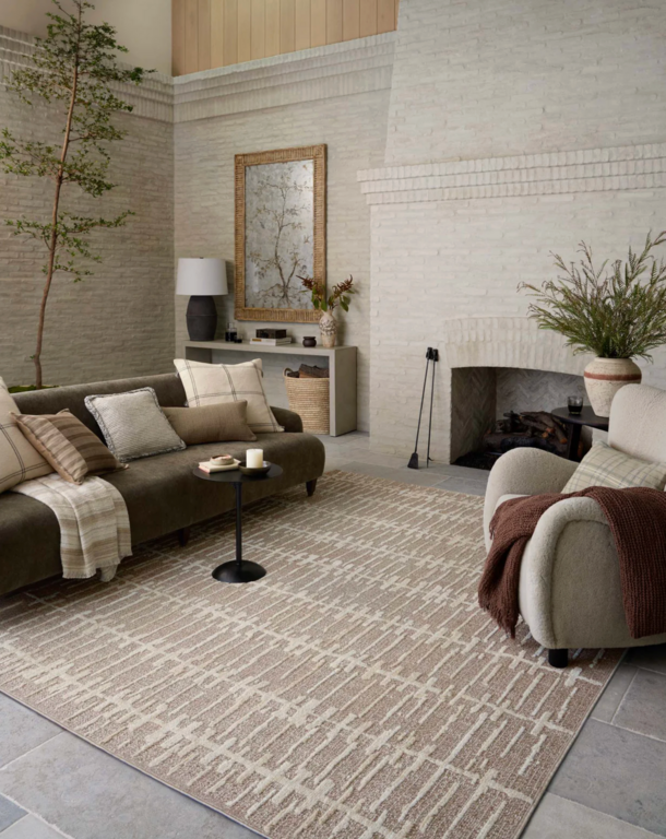 Amber Lewis X Loloi Bexley Rug - Taupe / Natural