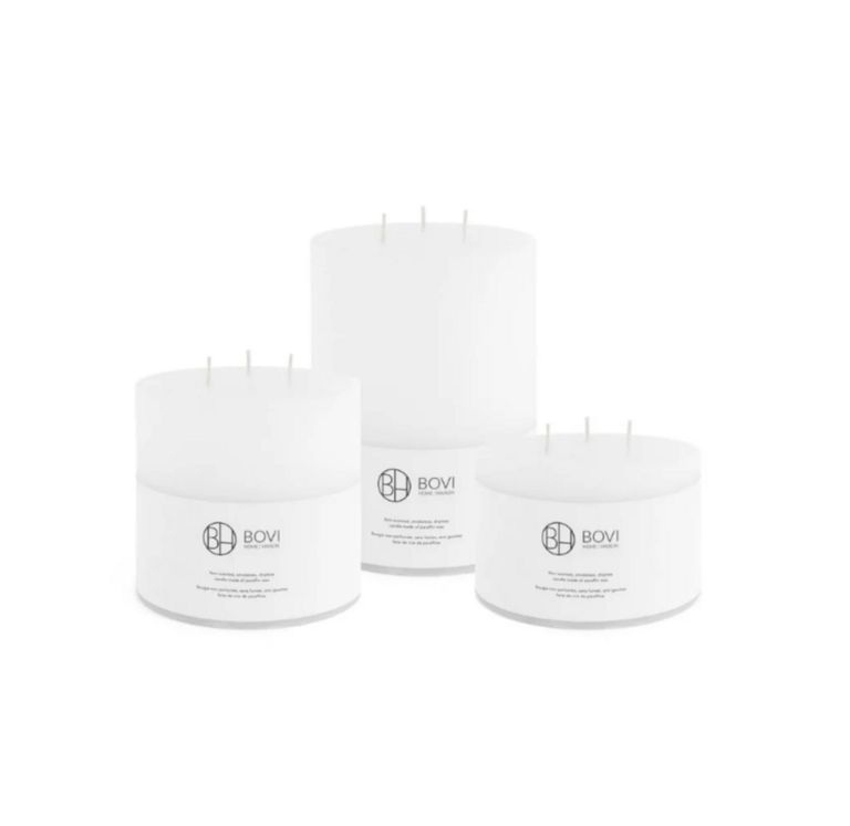 3-wick pillar candle