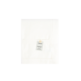 Nappe à ourlet piqué -  Blanche