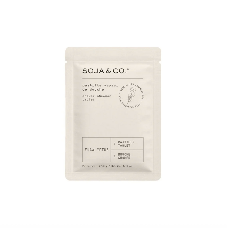 SOJA&CO Shower Steamer Tablet (single pouch) | Eucalyptus