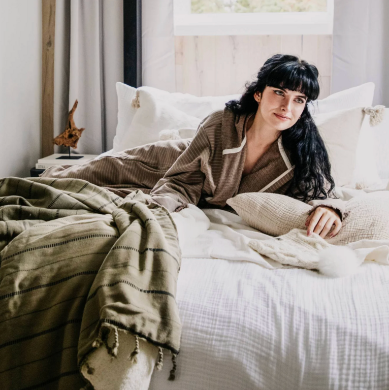 Irena Fleece-Lined Throw