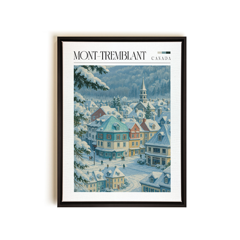 NATUR intérieurs x Oleka Toile imprimée "Poster Mont-Tremblant"