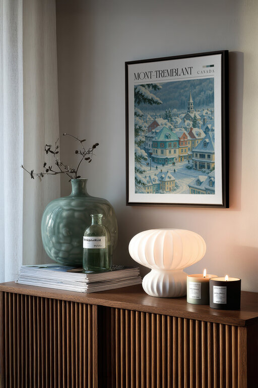 NATUR intérieurs x Oleka Toile imprimée "Poster Mont-Tremblant"