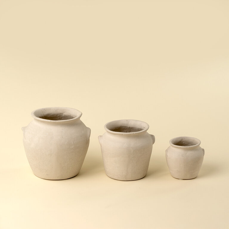 Indaba Milos Paper Mache Urn