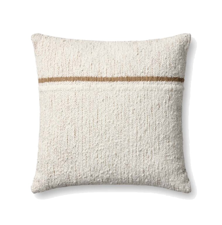 Loloi Rugs Cushion - Ivory / Rustic Brown