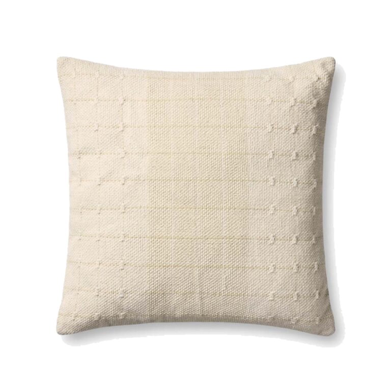Loloi Rugs Cotton Pillow - Beige / Natural