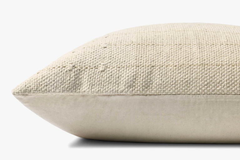 Loloi Rugs Cotton Pillow - Beige / Natural